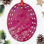 My Pour Cup Painting 1 CBDOilPrincess  Oval Filigree Ornament (Two Sides) Front