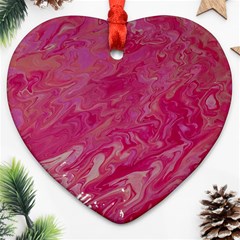 My Pour Cup Painting 1 Cbdoilprincess  Heart Ornament (two Sides)