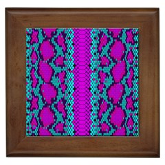 Snake Print Cbdoilprincess Framed Tile by CBDOilPrincess1