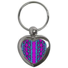 Snake Print Cbdoilprincess Key Chain (heart) by CBDOilPrincess1