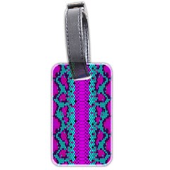 Snake Print Cbdoilprincess Luggage Tag (two Sides) by CBDOilPrincess1