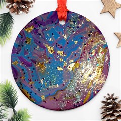 My Pour Cup Painting 7 1 Cbdoilprincess  Round Ornament (two Sides)