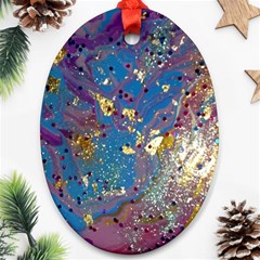 My Pour Cup Painting 7 1 Cbdoilprincess  Oval Ornament (two Sides)