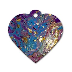 My Pour Cup Painting 7 1 Cbdoilprincess  Dog Tag Heart (one Side) by CBDOilPrincess1