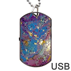 My Pour Cup Painting 7 1 Cbdoilprincess  Dog Tag Usb Flash (two Sides) by CBDOilPrincess1