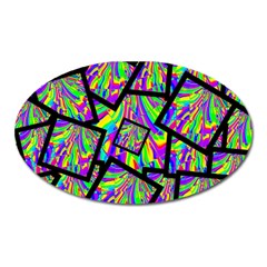 Vibrant Colors Cbdoilprincess Oval Magnet by CBDOilPrincess1