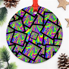 Vibrant Colors Cbdoilprincess Round Ornament (two Sides)