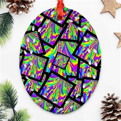 Vibrant Colors Cbdoilprincess Oval Filigree Ornament (two Sides)