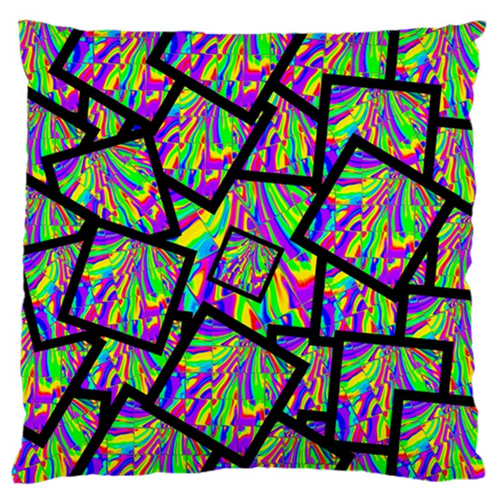 Vibrant Colors Cbdoilprincess Large Flano Cushion Case (One Side)