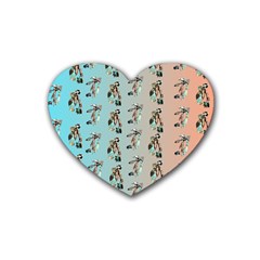 My Tomahawks Cbdoilprincess Rubber Coaster (heart) by CBDOilPrincess1