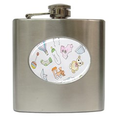 Hd-wallpaper-b 015 Hip Flask (6 Oz) by nate14shop