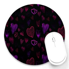 Hd-wallpaper-b 017 Round Mousepads by nate14shop