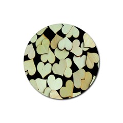 Heart-003 Rubber Coaster (round) by nate14shop