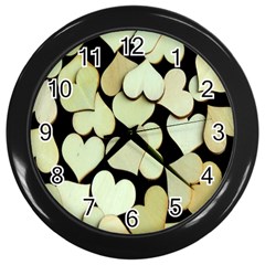 Heart-003 Wall Clock (black) by nate14shop