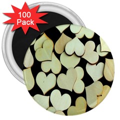 Heart-003 3  Magnets (100 Pack) by nate14shop