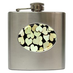 Heart-003 Hip Flask (6 Oz) by nate14shop