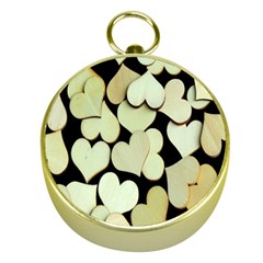 Heart-003 Gold Compasses by nate14shop