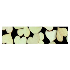 Heart-003 Oblong Satin Scarf (16  X 60 )