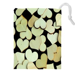 Heart-003 Drawstring Pouch (5xl) by nate14shop