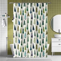 Christmas Tree Shower Curtain 48  X 72  (small)  by nate14shop