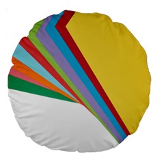 Paper Large 18  Premium Round Cushions by nate14shop