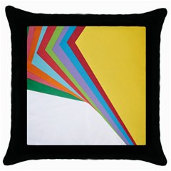 Paper Throw Pillow Case (black)