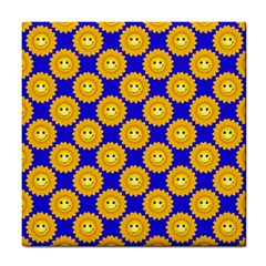 Pattern Sun-flower Tile Coaster by nate14shop