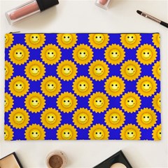 Pattern Sun-flower Cosmetic Bag (xxl) by nate14shop