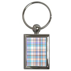 Plaid Key Chain (rectangle)