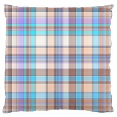 Plaid Large Cushion Case (one Side) by nate14shop