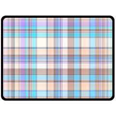 Plaid Double Sided Fleece Blanket (large)  by nate14shop