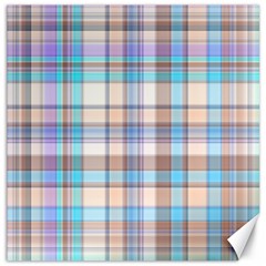 Plaid Canvas 20  X 20  by nate14shop