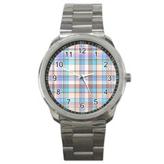 Plaid Sport Metal Watch by nate14shop