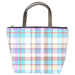 Plaid Bucket Bag by nate14shop