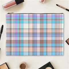 Plaid Cosmetic Bag (xl) by nate14shop