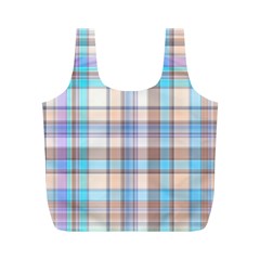 Plaid Full Print Recycle Bag (m) by nate14shop