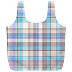 Plaid Full Print Recycle Bag (XL) Front