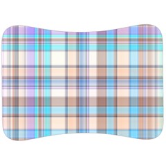 Plaid Velour Seat Head Rest Cushion by nate14shop