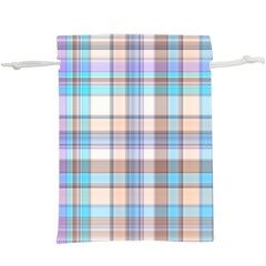 Plaid  Lightweight Drawstring Pouch (xl) by nate14shop