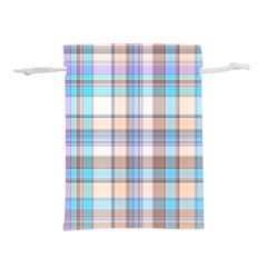 Plaid Lightweight Drawstring Pouch (s) by nate14shop