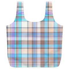 Plaid Full Print Recycle Bag (xxxl) by nate14shop