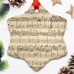 Print-musical Ornament (snowflake) by nate14shop