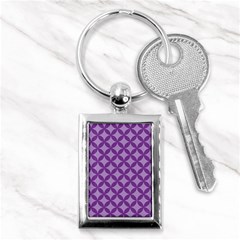 Purple-background Key Chain (rectangle) by nate14shop