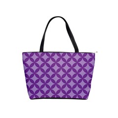 Purple-background Classic Shoulder Handbag by nate14shop