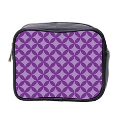 Purple-background Mini Toiletries Bag (two Sides)