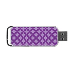 Purple-background Portable Usb Flash (one Side) by nate14shop