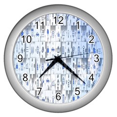 Puzzle Wall Clock (silver)