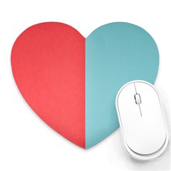 Red-two Calor Heart Mousepads by nate14shop