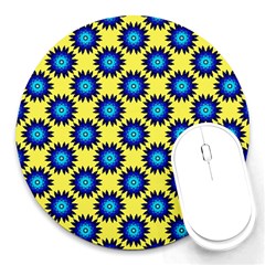 Rosette Round Mousepads by nate14shop