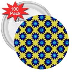 Rosette 3  Buttons (100 Pack)  by nate14shop